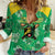 Custom Jamaica Cricket Women Casual Shirt Fi Wi Tallawahs Tropical Style - Wonder Print Shop