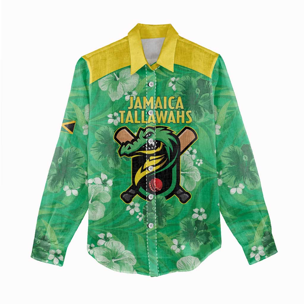 Custom Jamaica Cricket Women Casual Shirt Fi Wi Tallawahs Tropical Style - Wonder Print Shop