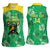 Custom Jamaica Cricket Women Sleeveless Polo Shirt Fi Wi Tallawahs Tropical Style - Wonder Print Shop