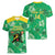 Custom Jamaica Cricket Women V-Neck T-Shirt Fi Wi Tallawahs Tropical Style - Wonder Print Shop