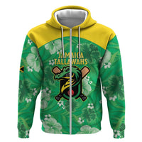 Custom Jamaica Cricket Zip Hoodie Fi Wi Tallawahs Tropical Style - Wonder Print Shop