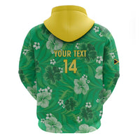 Custom Jamaica Cricket Zip Hoodie Fi Wi Tallawahs Tropical Style - Wonder Print Shop