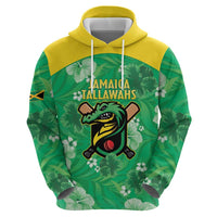 Custom Jamaica Cricket Zip Hoodie Fi Wi Tallawahs Tropical Style - Wonder Print Shop