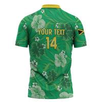 Custom Jamaica Cricket Zipper Polo Shirt Fi Wi Tallawahs Tropical Style - Wonder Print Shop
