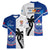Fiji And Samoa Rugby Women V Neck T Shirt 2023 World Cup Samoan Mix Tapa Pattern - Wonder Print Shop
