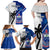 Custom Fiji And Samoa Rugby Family Matching Off Shoulder Maxi Dress and Hawaiian Shirt 2023 World Cup Samoan Mix Tapa Pattern - Wonder Print Shop