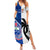 Custom Fiji And Samoa Rugby Summer Maxi Dress 2023 World Cup Samoan Mix Tapa Pattern - Wonder Print Shop