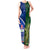 Samoa And Ireland Rugby Tank Maxi Dress 2023 World Cup Manu Samoa With Shamrocks - Wonder Print Shop