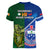 Samoa And Ireland Rugby Women V Neck T Shirt 2023 World Cup Manu Samoa With Shamrocks - Wonder Print Shop