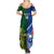 Custom Samoa And Ireland Rugby Summer Maxi Dress 2023 World Cup Manu Samoa With Shamrocks - Wonder Print Shop