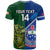 Custom Samoa And Ireland Rugby T Shirt 2023 World Cup Manu Samoa With Shamrocks - Wonder Print Shop