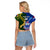 Custom Samoa And South Africa Rugby Raglan Cropped T Shirt 2023 World Cup Manu Samoa With Springboks - Wonder Print Shop