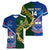 Custom Samoa And South Africa Rugby Women V Neck T Shirt 2023 World Cup Manu Samoa With Springboks - Wonder Print Shop