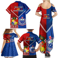 Samoa And Tonga Rugby Family Matching Summer Maxi Dress and Hawaiian Shirt 2023 World Cup Manu Samoa With Ikale Tahi - Wonder Print Shop