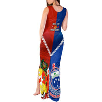 Samoa And Tonga Rugby Tank Maxi Dress 2023 World Cup Manu Samoa With Ikale Tahi - Wonder Print Shop