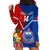 Custom Samoa And Tonga Rugby Hoodie Dress 2023 World Cup Manu Samoa With Ikale Tahi - Wonder Print Shop
