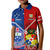 Custom Samoa And Tonga Rugby Kid Polo Shirt 2023 World Cup Manu Samoa With Ikale Tahi - Wonder Print Shop