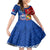 Custom Samoa And Tonga Rugby Kid Short Sleeve Dress 2023 World Cup Manu Samoa With Ikale Tahi - Wonder Print Shop