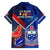 Samoa And France Rugby Family Matching Puletasi Dress and Hawaiian Shirt 2023 World Cup Manu Samoa With Les Bleus - Wonder Print Shop