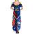 Samoa And France Rugby Summer Maxi Dress 2023 World Cup Manu Samoa With Les Bleus - Wonder Print Shop