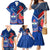 Custom Samoa And France Rugby Family Matching Mermaid Dress and Hawaiian Shirt 2023 World Cup Manu Samoa With Les Bleus - Wonder Print Shop