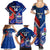 Custom Samoa And France Rugby Family Matching Summer Maxi Dress and Hawaiian Shirt 2023 World Cup Manu Samoa With Les Bleus - Wonder Print Shop