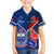 Custom Samoa And France Rugby Kid Hawaiian Shirt 2023 World Cup Manu Samoa With Les Bleus - Wonder Print Shop