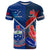 Custom Samoa And France Rugby T Shirt 2023 World Cup Manu Samoa With Les Bleus - Wonder Print Shop