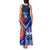 Custom Samoa And France Rugby Tank Maxi Dress 2023 World Cup Manu Samoa With Les Bleus - Wonder Print Shop
