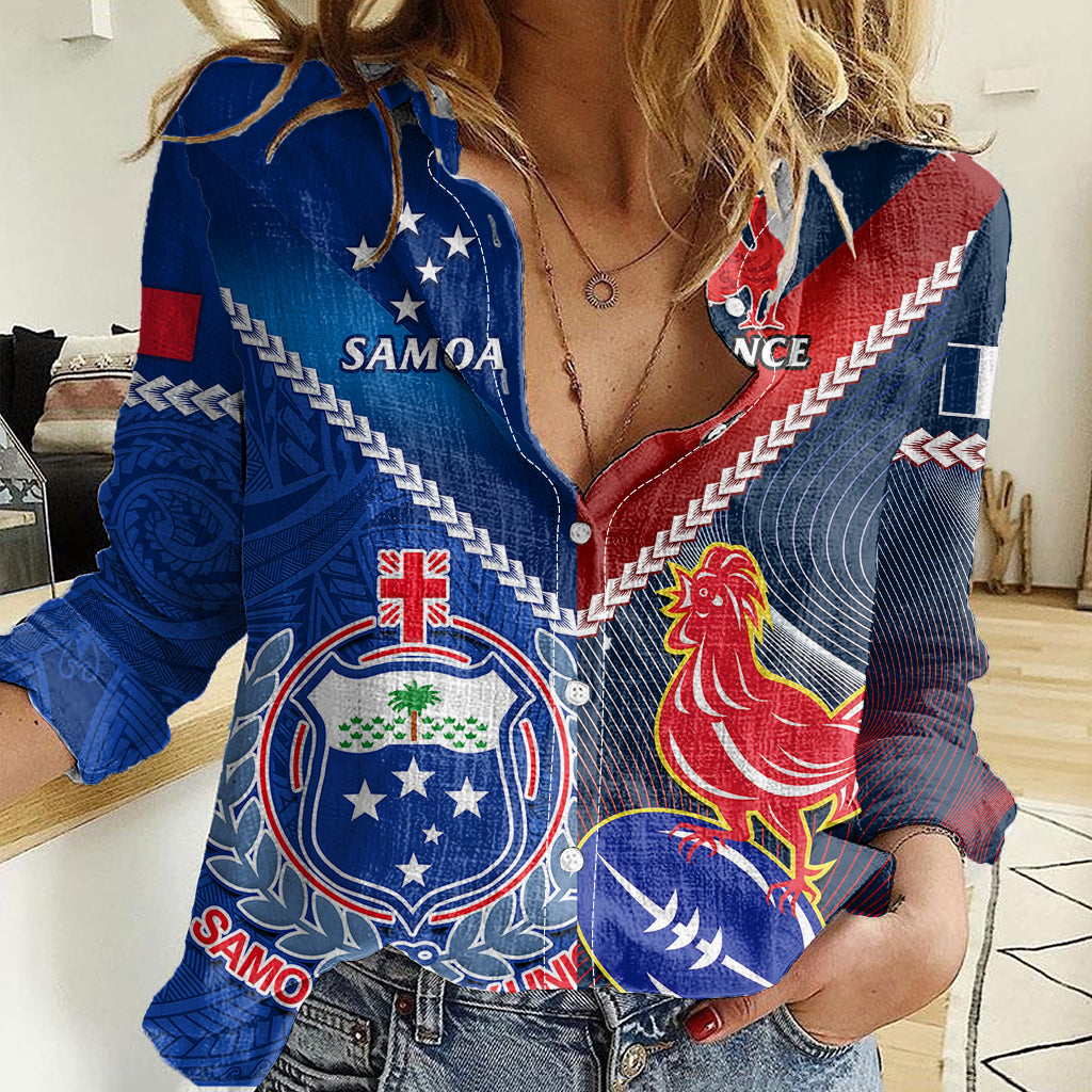 custom-samoa-and-france-rugby-women-casual-shirt-2023-world-cup-manu-samoa-with-les-bleus