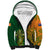 Australia And Ireland Rugby Sherpa Hoodie 2023 World Cup Walllabies With Shamrocks - Wonder Print Shop