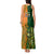 Australia And Ireland Rugby Tank Maxi Dress 2023 World Cup Walllabies With Shamrocks - Wonder Print Shop