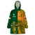 Australia And Ireland Rugby Wearable Blanket Hoodie 2023 World Cup Walllabies With Shamrocks - Wonder Print Shop