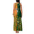 Custom Australia And Ireland Rugby Family Matching Tank Maxi Dress and Hawaiian Shirt 2023 World Cup Walllabies With Shamrocks - Wonder Print Shop