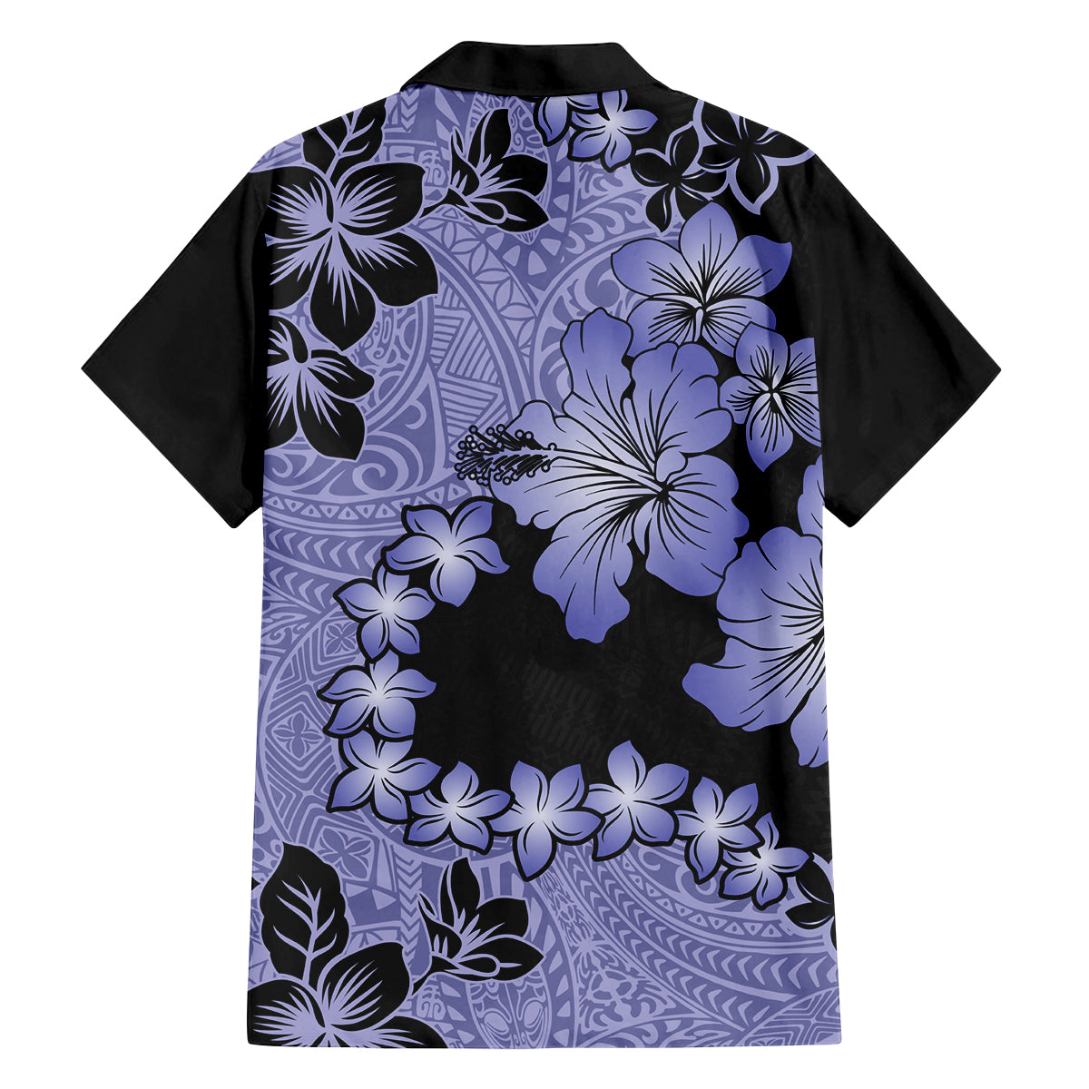 Purple Hawaii Family Matching Puletasi Dress and Hawaiian Shirt Tapa Cloth Mix Tropical Flowers Pastel Vibes - Wonder Print Shop
