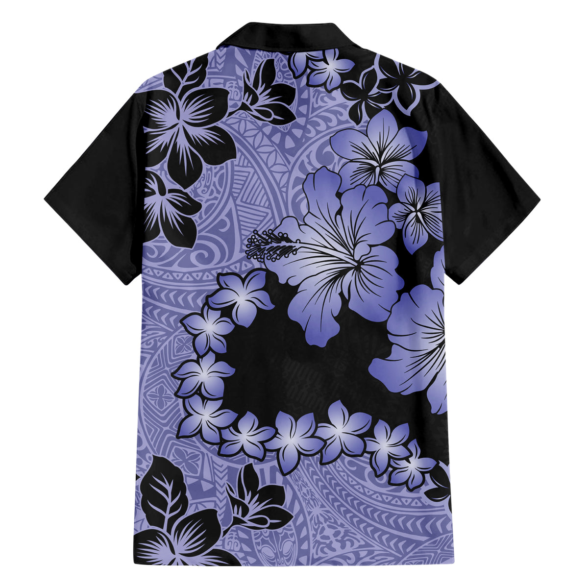 Purple Hawaii Hawaiian Shirt Tapa Cloth Mix Tropical Flowers Pastel Vibes - Wonder Print Shop