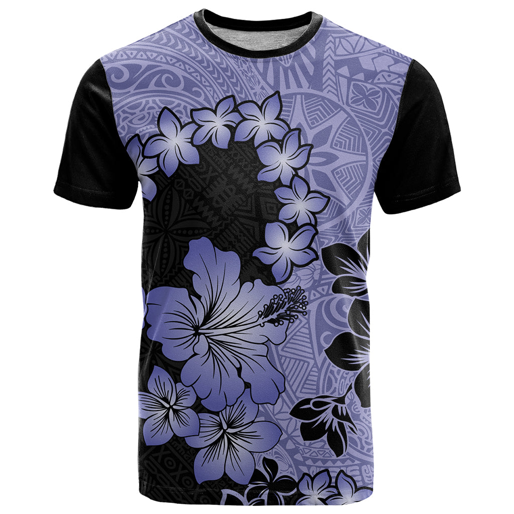 Purple Hawaii T Shirt Tapa Cloth Mix Tropical Flowers Pastel Vibes - Wonder Print Shop