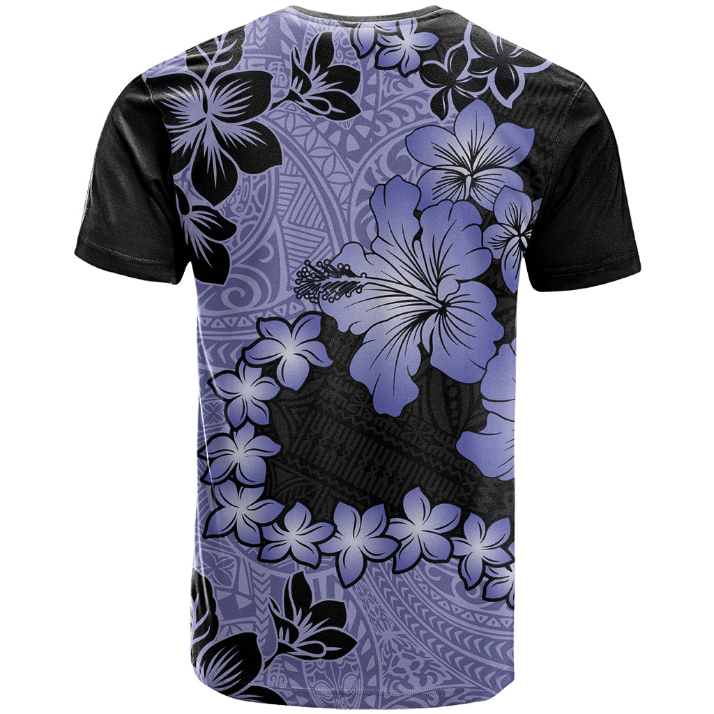 Purple Hawaii T Shirt Tapa Cloth Mix Tropical Flowers Pastel Vibes - Wonder Print Shop