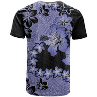 Purple Hawaii T Shirt Tapa Cloth Mix Tropical Flowers Pastel Vibes - Wonder Print Shop