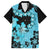 Blue Hawaii Family Matching Summer Maxi Dress and Hawaiian Shirt Tapa Cloth Mix Tropical Flowers Pastel Vibes - Wonder Print Shop