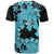 Blue Hawaii T Shirt Tapa Cloth Mix Tropical Flowers Pastel Vibes - Wonder Print Shop