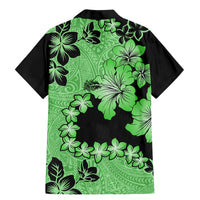 Green Hawaii Family Matching Mermaid Dress and Hawaiian Shirt Tapa Cloth Mix Tropical Flowers Pastel Vibes - Wonder Print Shop