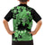 Green Hawaii Kid Hawaiian Shirt Tapa Cloth Mix Tropical Flowers Pastel Vibes - Wonder Print Shop