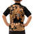 Orange Hawaii Kid Hawaiian Shirt Tapa Cloth Mix Tropical Flowers Pastel Vibes - Wonder Print Shop