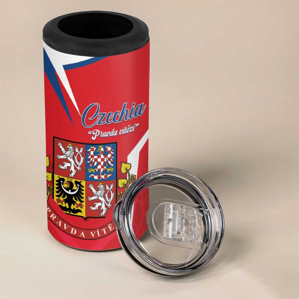 Czech Republic Restoration Day 4 in 1 Can Cooler Tumbler Czechia Pravda Vitezi - Wonder Print Shop
