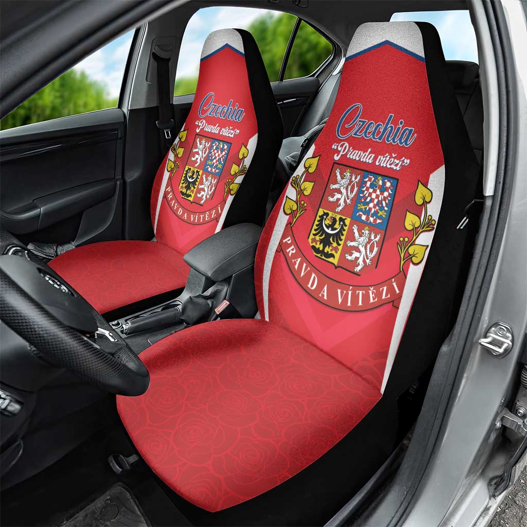 Czech Republic Restoration Day Car Seat Cover Czechia Pravda Vitezi - Wonder Print Shop