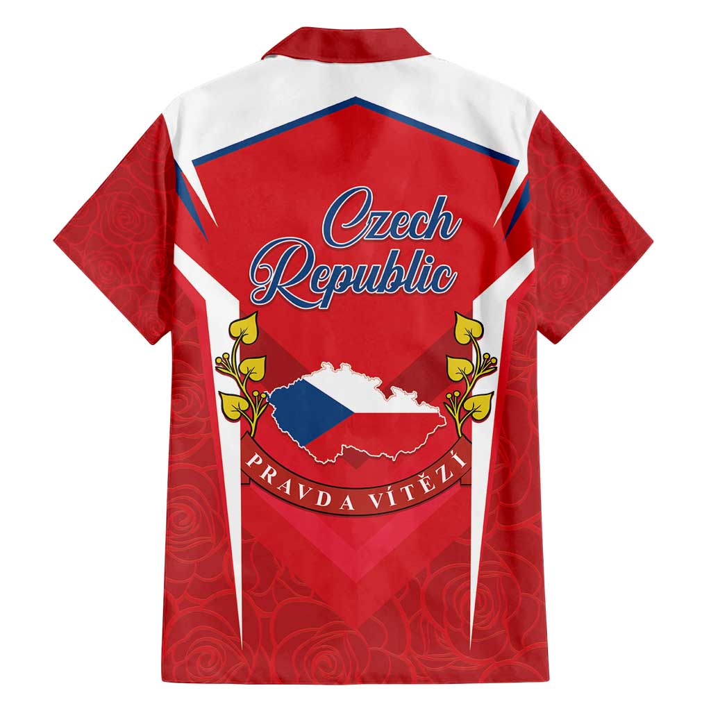 Czech Republic Restoration Day Family Matching Off Shoulder Short Dress and Hawaiian Shirt Czechia Pravda Vitezi - Wonder Print Shop