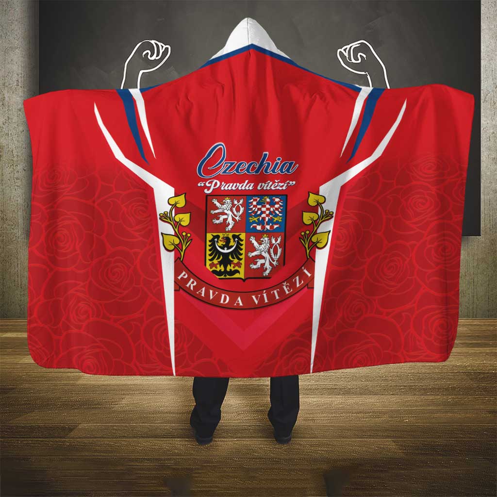 Czech Republic Restoration Day Hooded Blanket Czechia Pravda Vitezi