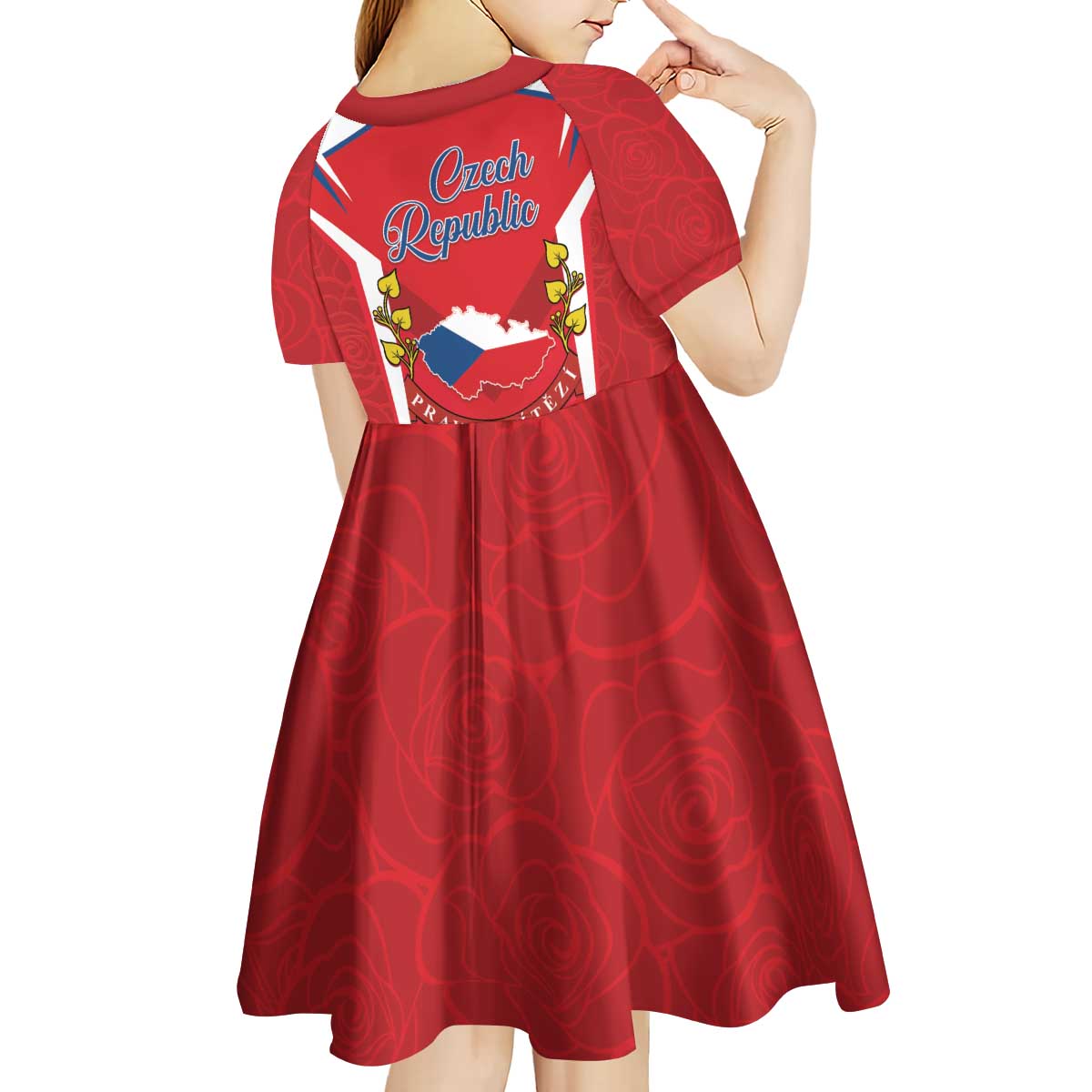 Czech Republic Restoration Day Kid Short Sleeve Dress Czechia Pravda Vitezi - Wonder Print Shop