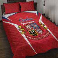Czech Republic Restoration Day Quilt Bed Set Czechia Pravda Vitezi - Wonder Print Shop